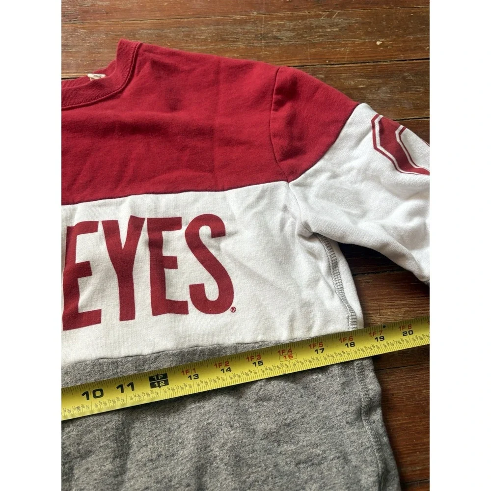 Ohio State Buckeyes Men's Gray‎ Crew Neck Sweatshirt Size Small Spellout